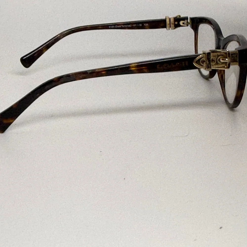 Coach HC 6087 Dark Tortoise Cat Eye Eyeglasses Frames 5120 51-16-135